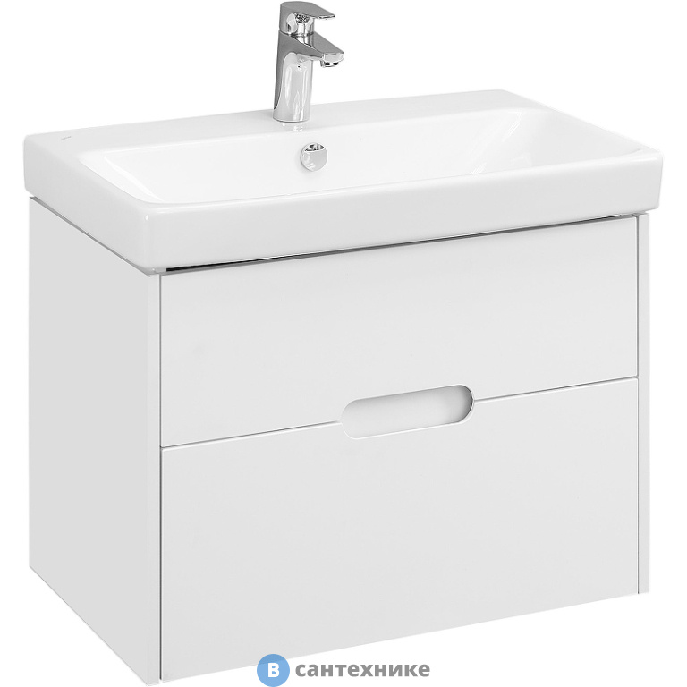 Тумба под раковину Акватон Оливия 70 белый матовый (1A254301OL010)