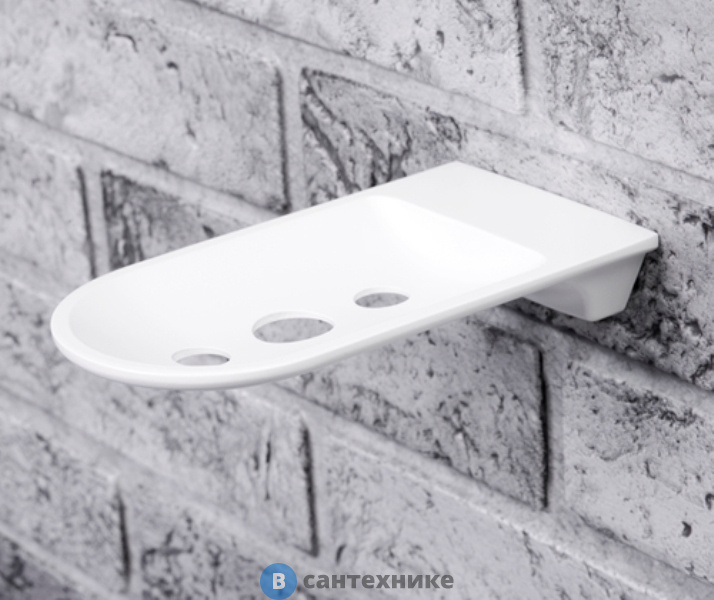 Мыльница WasserKRAFT Kammel K-8369 White решетка металл, белая порошковая краска