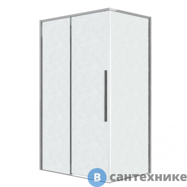 картинка Душевое ограждение Grossman Galaxy 120.K33.01.1090.10.02 (100*90*195) хром, стекло шиншилла, без поддона