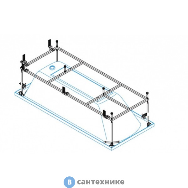 Металлический каркас Cezares 42-for_two-MF для акриловой ванны
