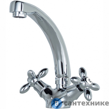 картинка Смеситель Agger Retro A1901100 для кухни, хром