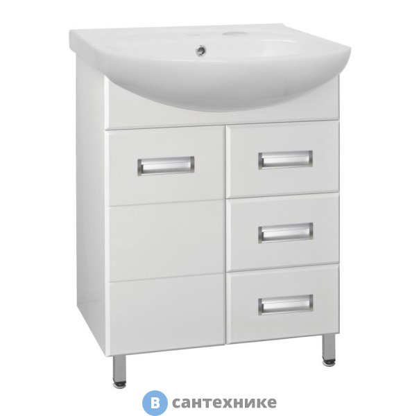Тумба под раковину Style line Ирис-65 (3 ящика) (4650134471540)
