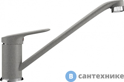 картинка Смеситель Ulgran U-004-310 серый для кухни