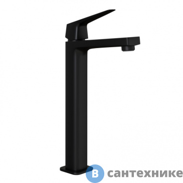 картинка Смеситель Paini Bari RTYO205LL для раковины, без донного клапана, высокий, чёрный