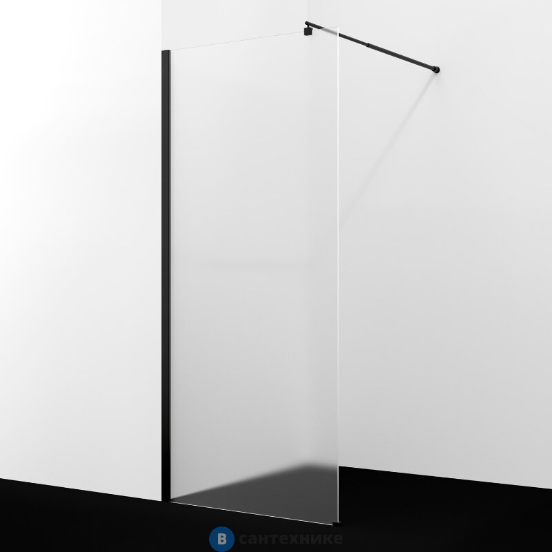 Душевая перегородка WasserKRAFT Rur 30W44MB-TXG 1000х2000 мм