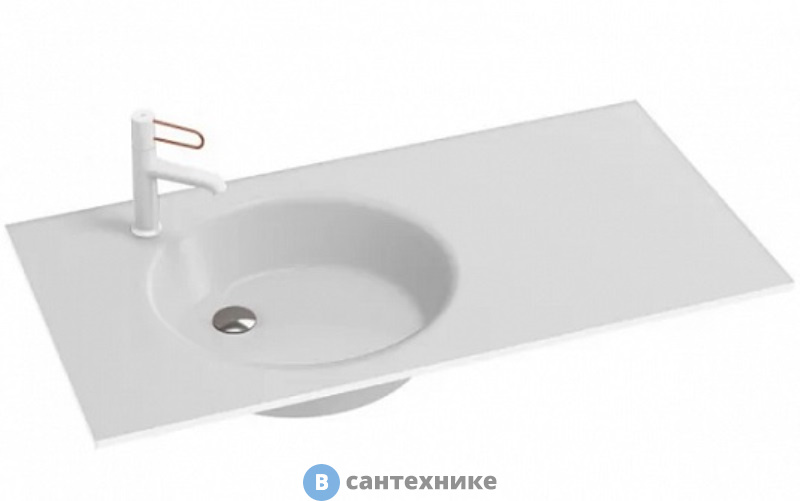 Раковина Jacob Delafon ODEON RG EB2564-DE1 стекло, 101 x 51 см, матовый белый