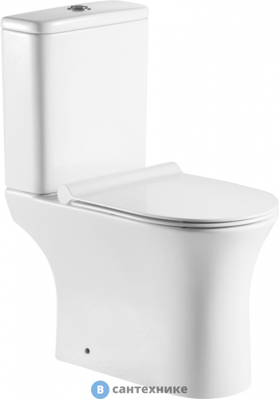Чаша Aquanet Roll 2-C с сидением (Soft Close-SLIMSEAT) (240206)