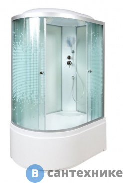 картинка Душевая кабина Deto L 920 R с электрикой (120х80х215 см)