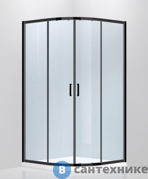 картинка Душевой уголок ABBER Schwarzer Diamant AG01090B без поддона