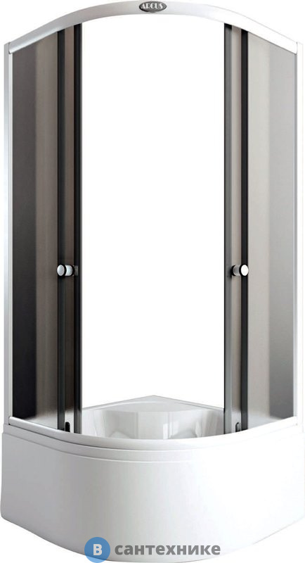 Душевой уголок Arcus AS-302-10 (100х100) матовое стекло, высокий поддон