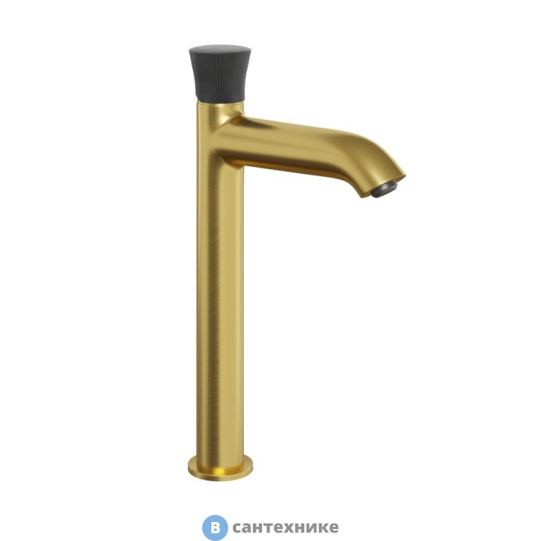 Смеситель Paini 18PJ205PZLL Domus для раковины, без донного клапана высокий, матовое золото PVD