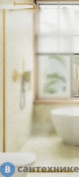 картинка Душевая перегородка в профиле MaybahGlass 1950*790 Стекло 8 мм Сатин (MGD-700-3у)