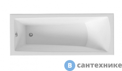 картинка Ванна акриловая AZARIO ENRICA 170*70 см прямоугольная (AV.0030170), без каркаса и сифона