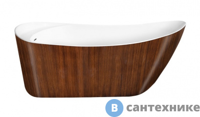 картинка Акриловая ванна Lagard MINOTI Brown Wood