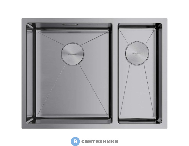 Кухонная мойка OMOIKIRI Taki 58-2-U/IF-IN-L нержавеющая сталь (4993768)