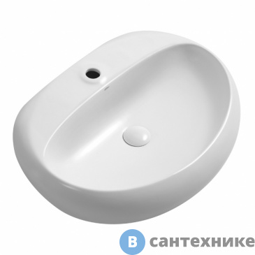 картинка Раковина ABBER Bequem AC2112 белая накладная