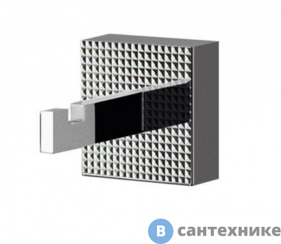 картинка Крючок Cezares PRIZMA-HK1-NOP чёрный матовый