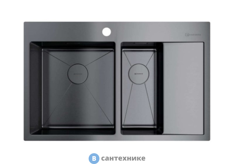 Кухонная мойка OMOIKIRI Akisame 78-2-GM-L (4973101)