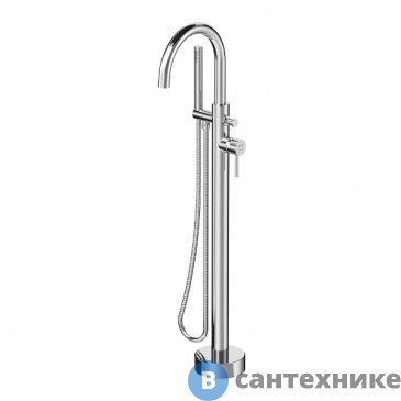 картинка Смеситель AM.PM Sense F7514100 для ванны и душа, отдельностоящий, хром