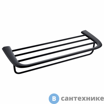 картинка Полка для полотенец ABBER Nord AA1554B чёрная матовая