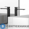 картинка Смеситель Vincea Cube VBF-1C02MB для раковины, однорычажный, черный