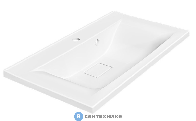 Раковина Vincea VCB-3M800W из искусственного камня, белый