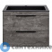 картинка Тумба под раковину Vincea Chiara 2D 600 подвесная, 2 выкатных ящика soft-close, G.Stone (VMC-2C2600GS)