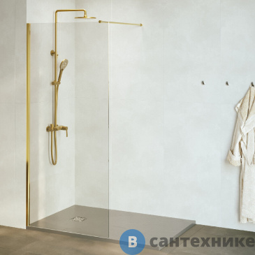 картинка Душевая перегородка RGW WA-010G 110*195 Золото/ Прозрачное (351001011-16)