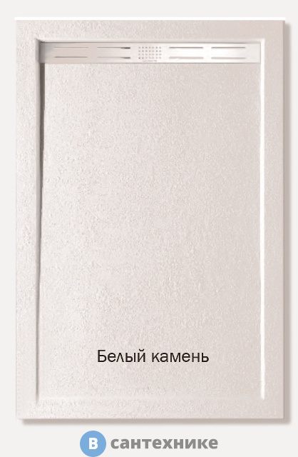 Душевой поддон WELTWASSER WW TRS 9070 STONE-WT Белый 900х700х30 мм