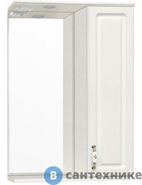 картинка Зеркальный шкаф Style line Олеандр-2 550/С, рельеф пастель (4650134470802)