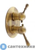 Смеситель Slezak RAV LABE L086SM для душа скрытого монтажа с керам. переключателем, бронза