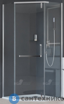 картинка Душевой уголок RGW HO-081 хром/матовое/8 мм 100*100*195 (350608100-21) без поддона