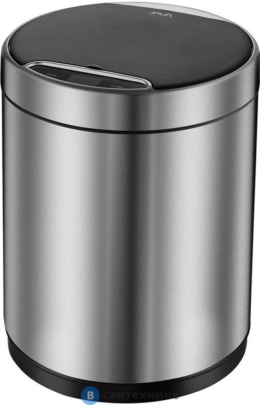 Ведро WELTWASSER WW KIDY MT 9L Матовая сталь