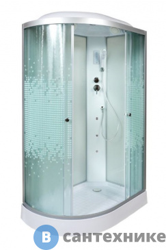 картинка Душевая кабина Deto L 902 R с гм. и эл. (120х80х215 см)