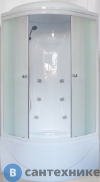 картинка Душевая кабина Royal Bath RB 90BK2-M  900*900*2170 (матовое)