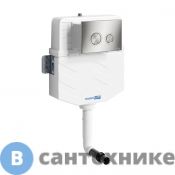 Встраиваемый смывной бачок WasserKRAFT Aller 10TLT.031.ME.BN01, кнопка смыва (никель)
