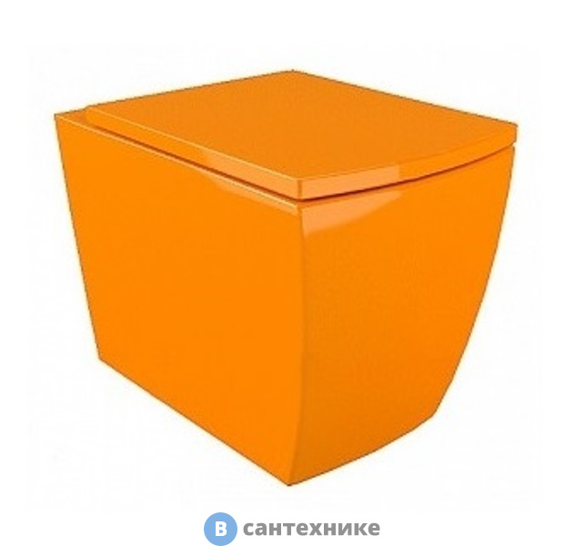 Унитаз подвесной Arcus G-050 оранжевый (без сиденья)