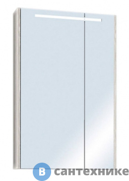 картинка Зеркальный шкаф Акватон ВЕРДИ 60 (белый/ясень фабрик) (1A206902VDAV0)