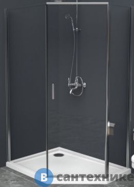 картинка Душевой уголок BelBagno UNO-195-PH-1-100/80-C-Cr 1000x800x1950, без поддона