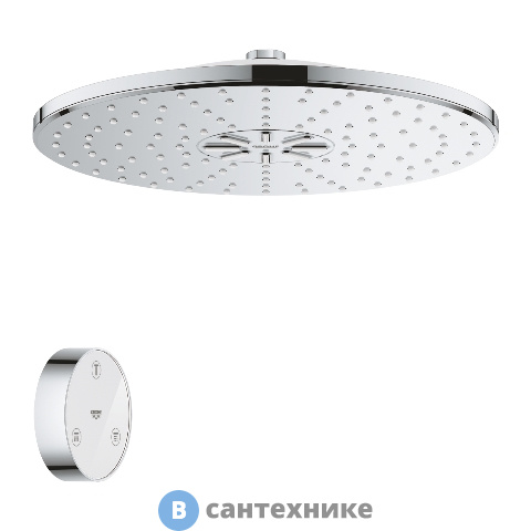 Верхний душ Grohe 26641000 RAINSHOWER SMARTCONNECT 310 CUBE 2 режима (хром)