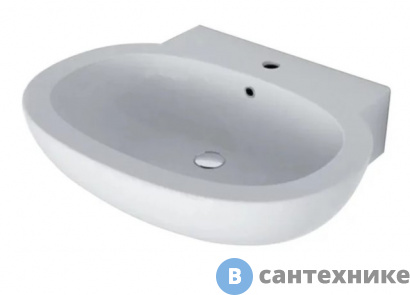 картинка Раковина Cielo EASLA65E Easy Bath, цв. белый