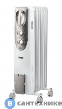 картинка Масляный радиатор Zanussi Espressione ZOH/ES-07WN 1500W (7-секций)