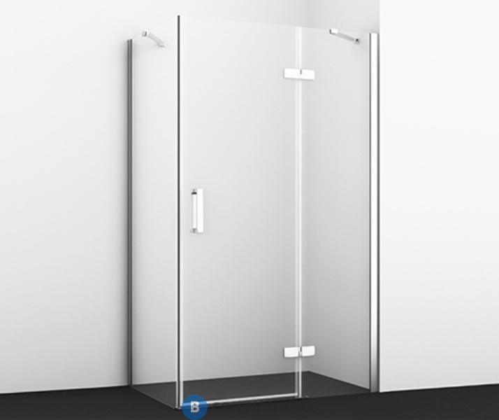 Душевой уголок WasserKRAFT Aller 10H07R White, прямоугольник, с правой распашной дверью