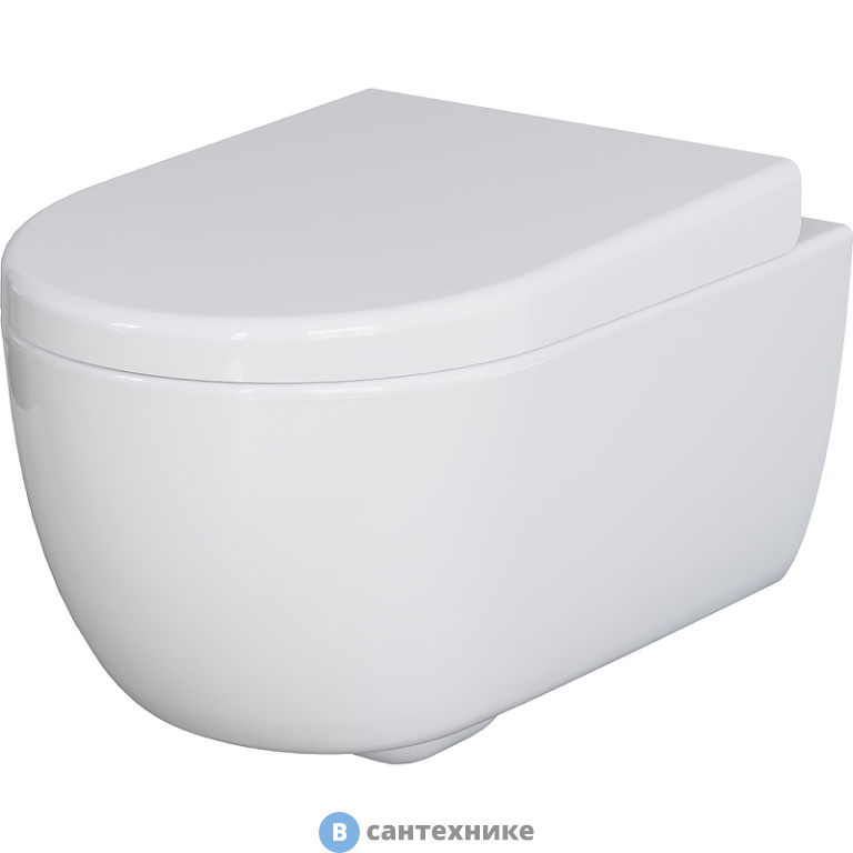 Унитаз подвесной Ambassador Abner 103T20001R (545*360*330) безободковый, без сиденья