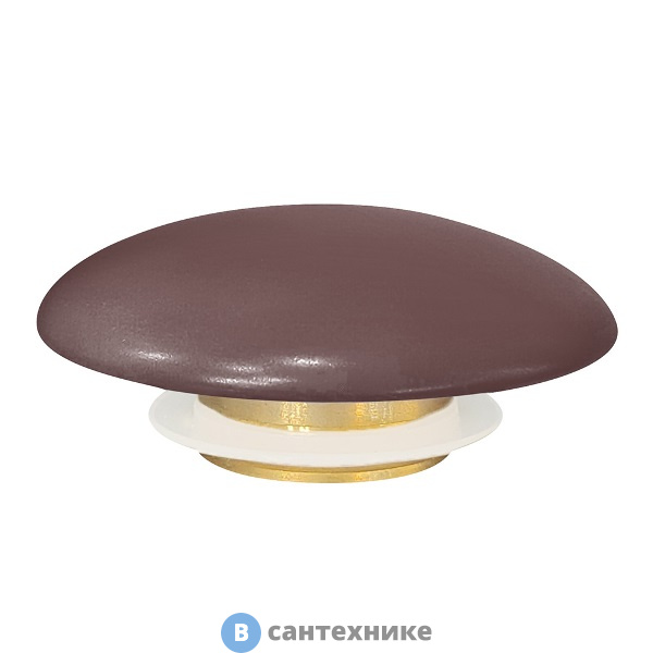 Накладка на слив для раковины ABBER AC0014MC коричневая матовая, керамика