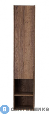 картинка Шкаф BelBagno KRAFT KRAFT-1600-1A-SC-RT-L подв. с одной распашной дверцей с доводчиками и одной открытой полкой, левост-й, Rovere Tabacco