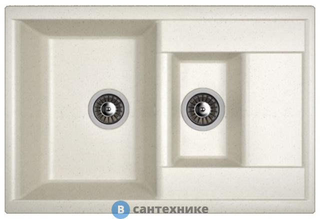 Кухонная мойка Dr. Gans Астра 760 К, белый СМс (25.065.D0760.401)