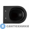 картинка Унитаз подвесной ABBER Bequem AC1102MB чёрный матовый, безободковый, сиденье микролифт