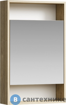 картинка Шкаф-зеркало Aqwella Сити дуб балтийский (SIT0405DB)