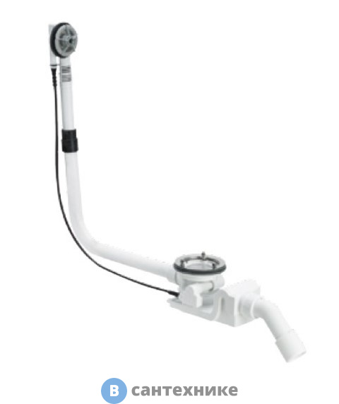 Слив-перелив Bette Rotaplex R5,удлиненный, диаметр 90мм, хром, для ванны EVE (B608-901)